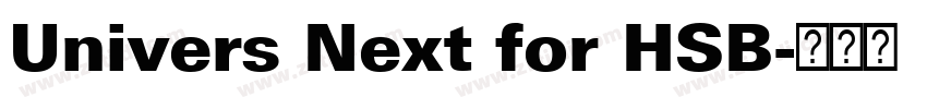 Univers Next for HSB字体转换